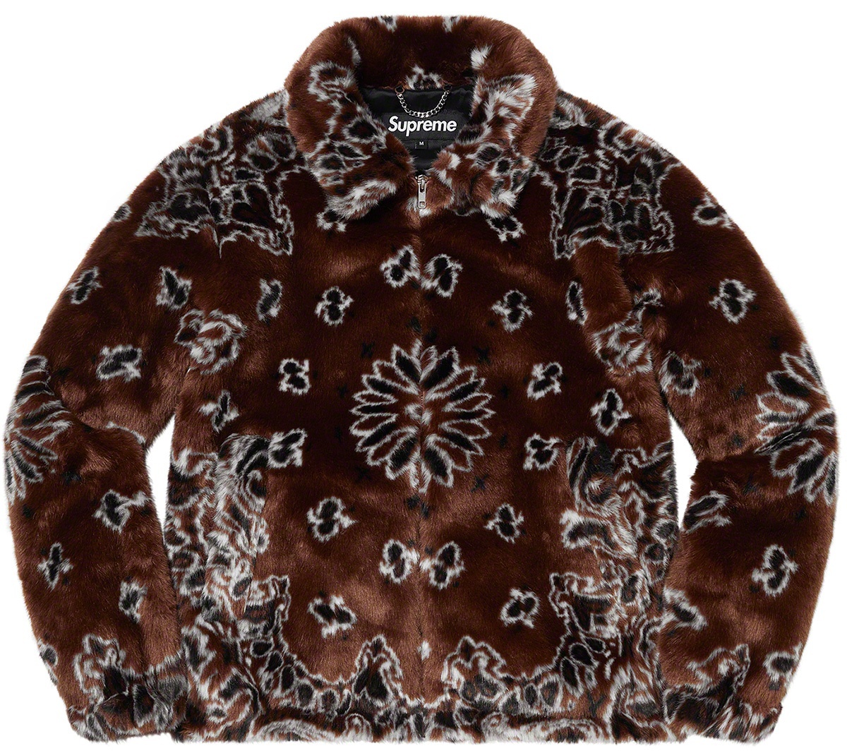 Bandana Faux Fur Bomber Jacket view 16